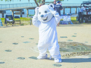 man in polar bear costume