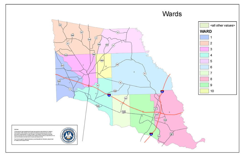 St. Tammany Ward Map
