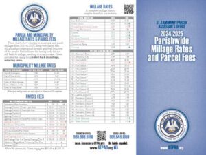 2024-2025 Millage rates and Parcel fees page 1